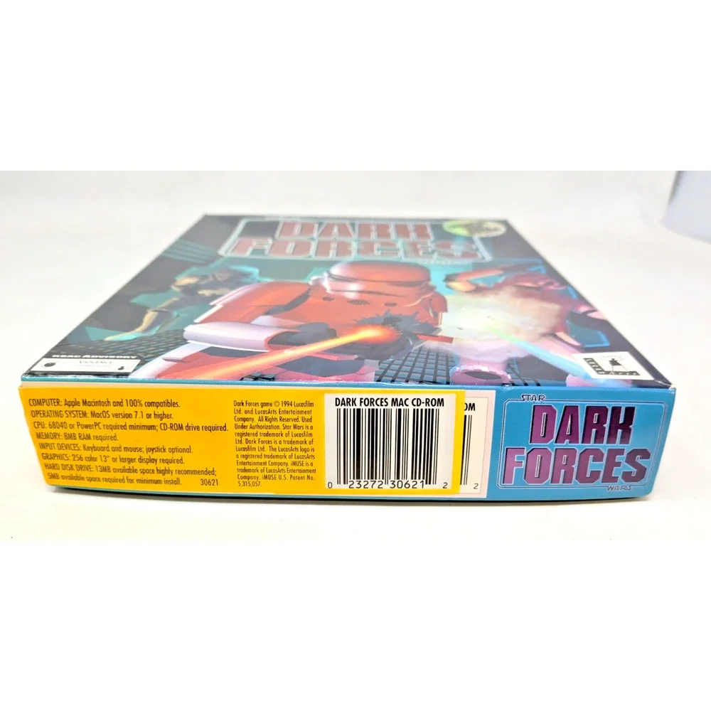 1994 Star Wars Dark Forces Lucas Arts POWER MAC Enhanced Big Box CD-ROM